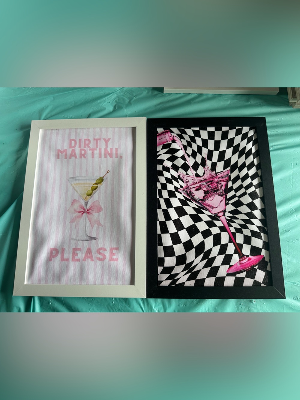 Pink Martini Wall Art Set - Home Party Decor
